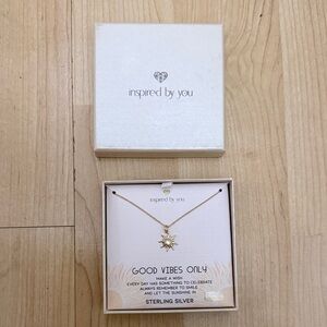 Inspired By You Gold Sun Pendant Necklace - Good Vibes Only